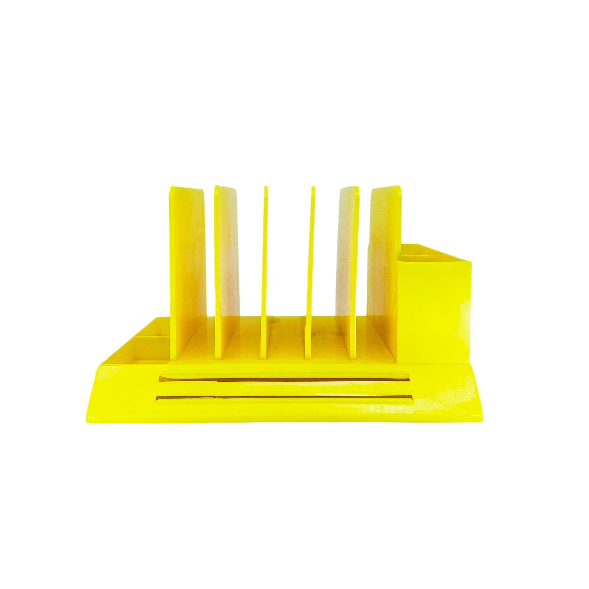 Vintage Max Klein Desk Organizer, Yellow