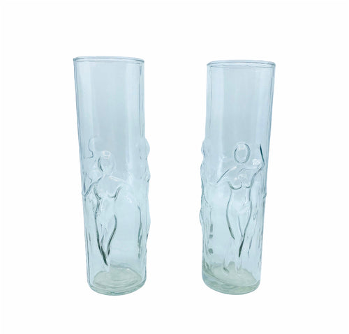 Vintage Libbey Glass “La Femme” Dancing Nude Glasses, 1 Available