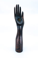 Vintage Hand Carved Wooden Hand Candlestick