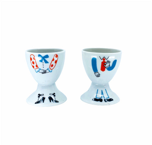 Mr. & Mrs. Egg Holders, A Pair