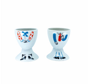 Mr. & Mrs. Egg Holders, A Pair