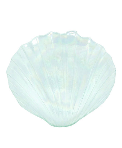 Rare 1960’s Kamei Craft Japan Carnival Iridescent Glass Shell Plate