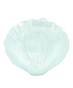 Rare 1960’s Kamei Craft Japan Carnival Iridescent Glass Shell Plate