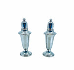 1980’s Empire Pewter Glass Lined Salt + Pepper Shakers