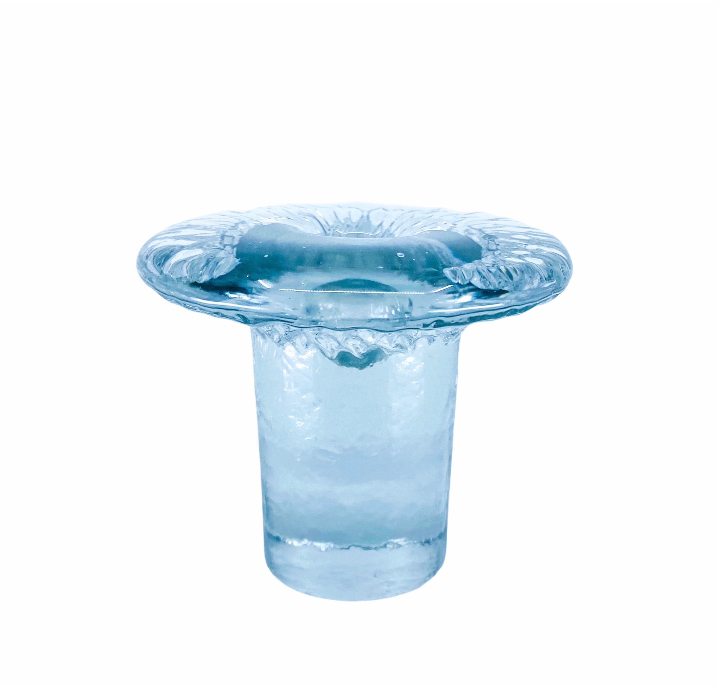 Blenko Glass Mushroom Candleholder