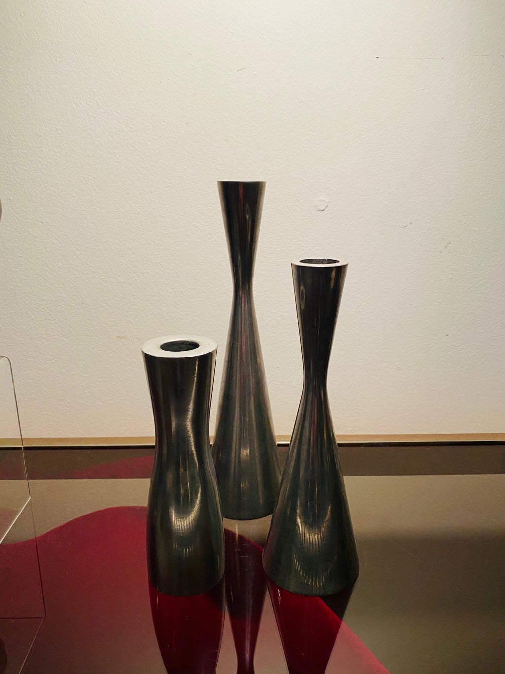 S/3 Silver Candlestick Holders