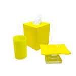 Retro Yellow Acrylic Bathroom Essentials