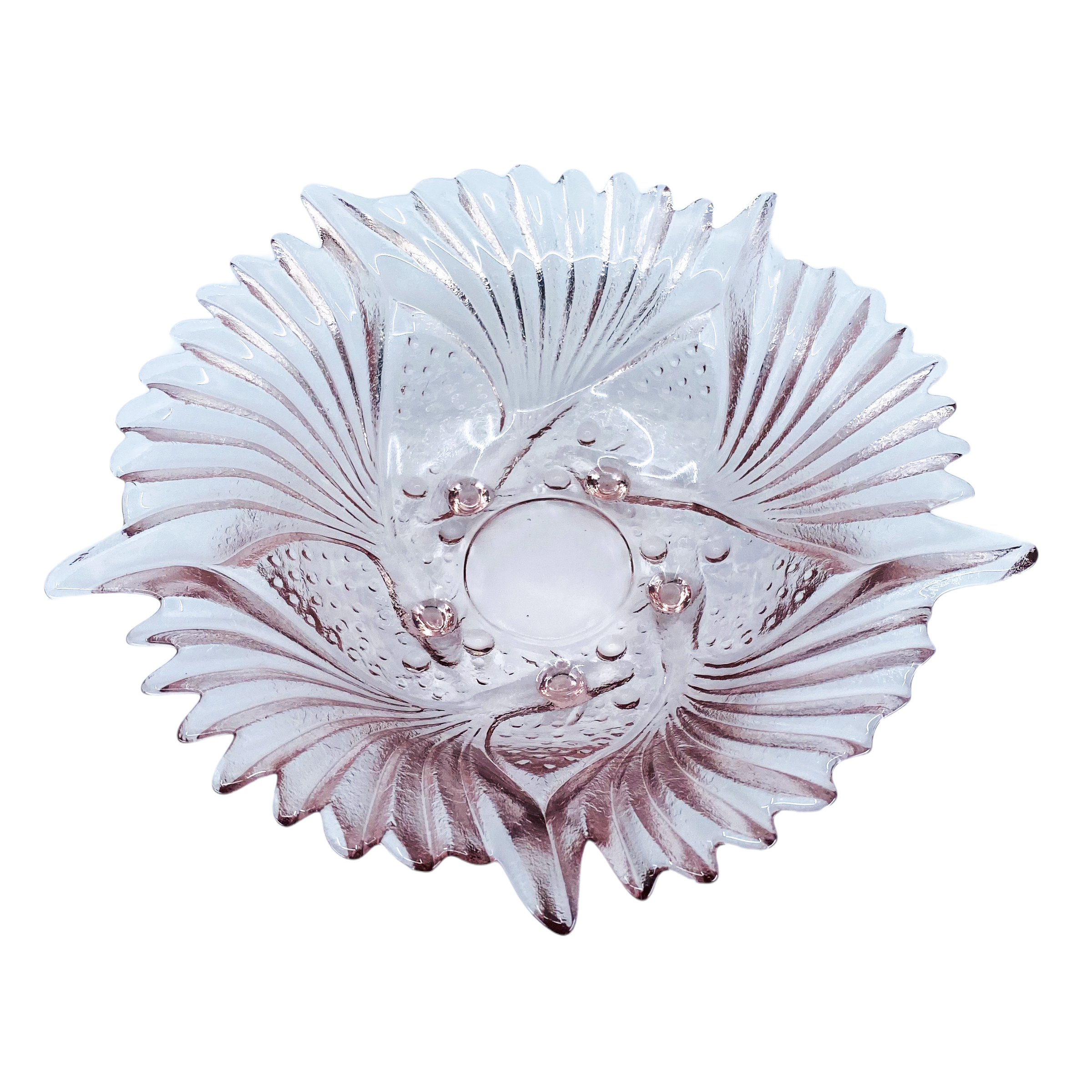 Iridescent Lilac Starburst Dish