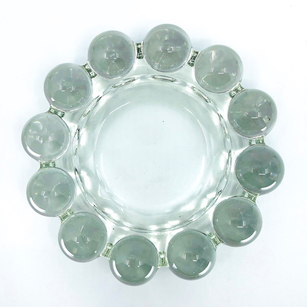 Clear Mid Century Anchor Hocking NOVA Boopie Bubble Ashtray / Catch All