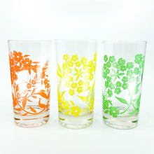 S/5 MCM Floral Drinking Glasses