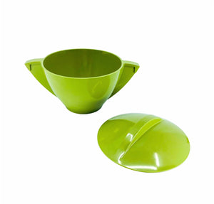 Vintage Mello-Ware Melamine Green Sugar Bowl & Butter Dish