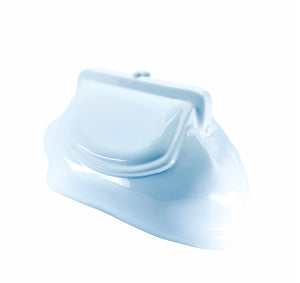White Ceramic Purse Coinbank