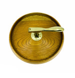 Vintage Brass Nut Bowl with Built In Nutcracker