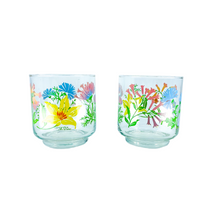 M Dia Floral Short Stack Glasses, Pair