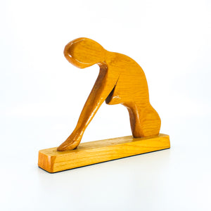 Hand Carved Wooden Woman Statue