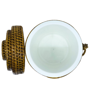 Rattan Ice Bucket Set
