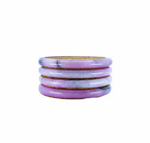 Set of 4, Pink Marble Double Sided Cork Coasters