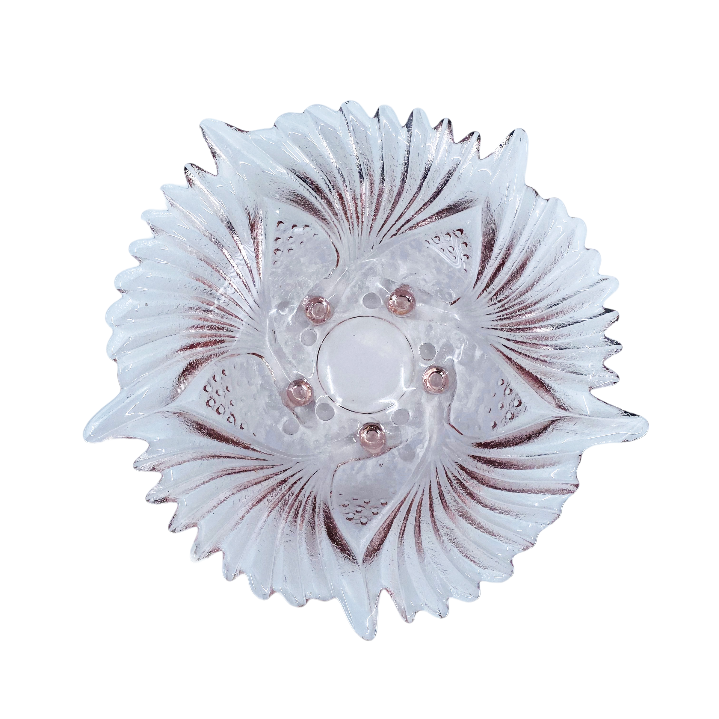 Iridescent Lilac Starburst Dish