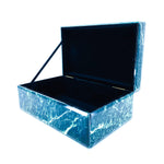 Green Marble Glass Design Keepsake Box