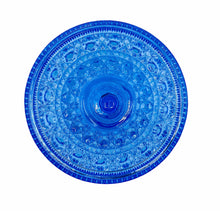 Blue Depression Era Indiana Glass Stasher, Windsor Pattern