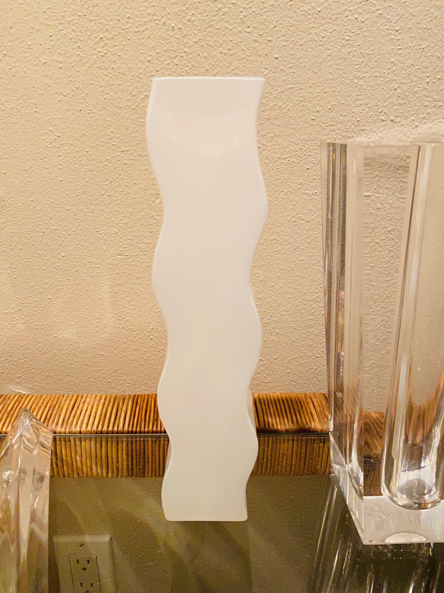 Wavy White Vase