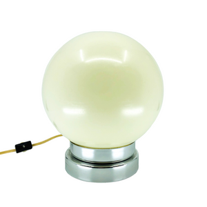 Large Globe Lamp with Chrome Base