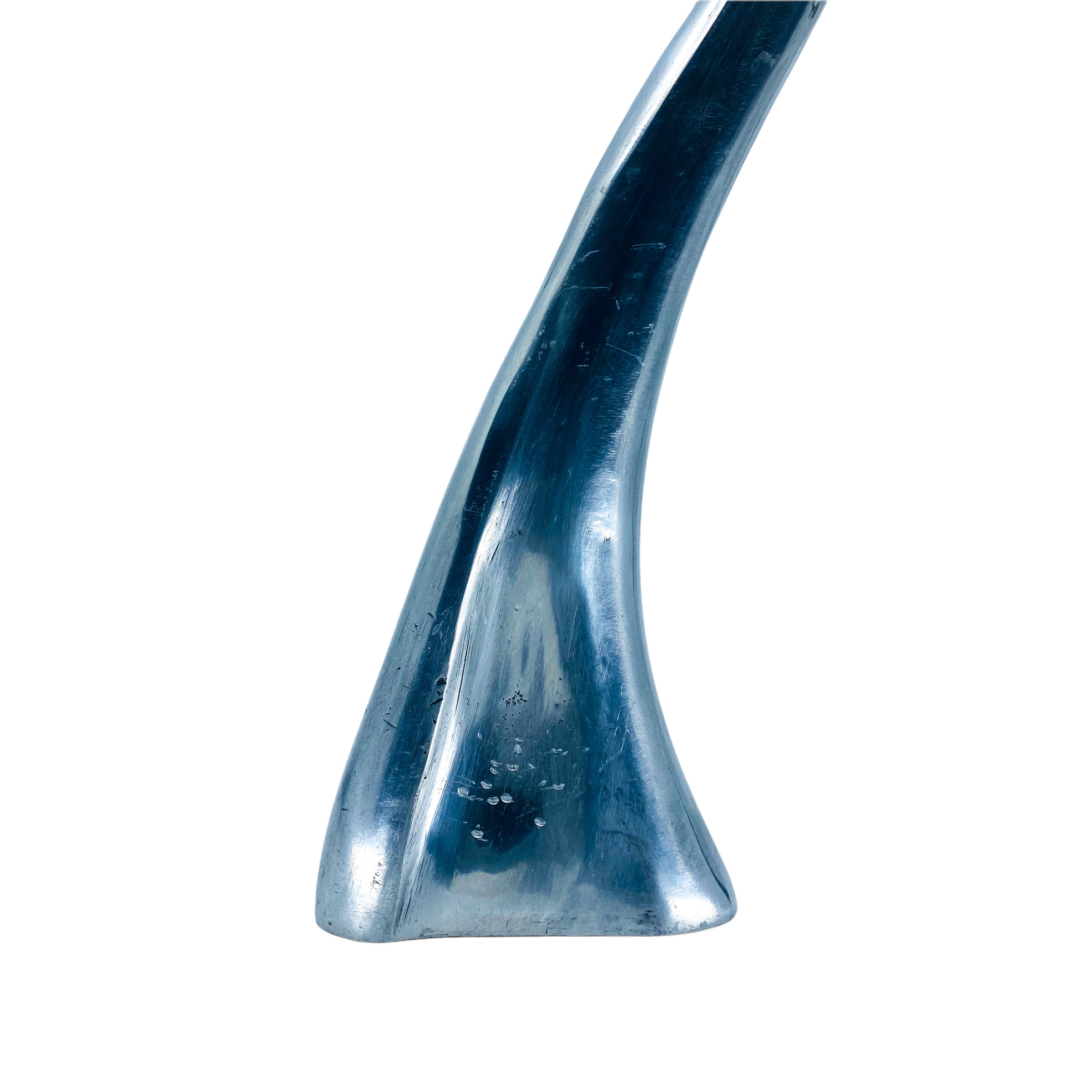 Sculptural Swan Aluminum Candlestick
