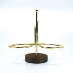 MCM Brass & Teak Wood Condiment Caddy